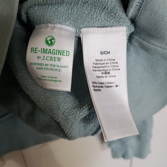 JCrew Vintage Soft Blue French Terry Crewneck Size Small - Picture 5 of 6